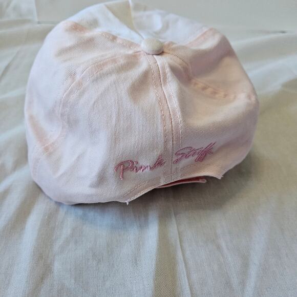 Breast Cancer Awareness Pink Stuff Baseball Cap Pink White - Picture 3 of 9